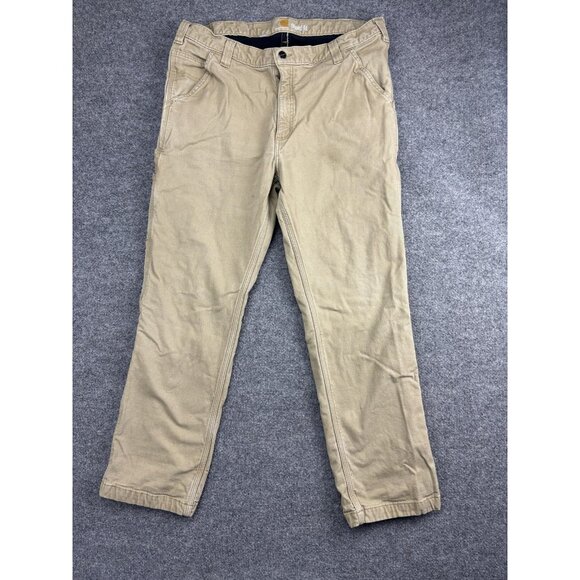 Carhartt Pants Mens 38x30 Relaxed Fit Fleece Lined Workwear Utility Pockets - Picture 1 of 10